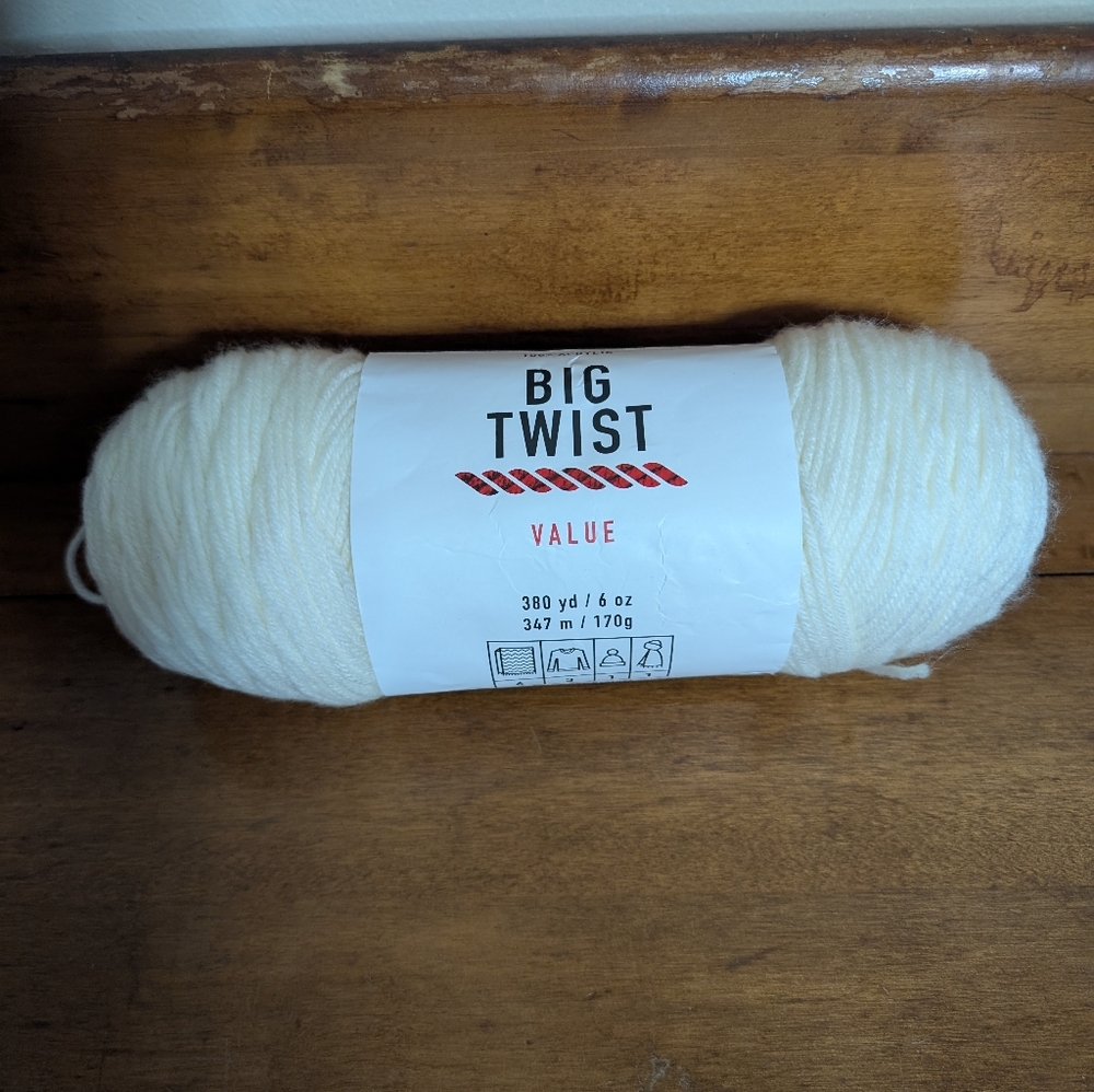 Big Twist Ivory Yarn Lot#: 641651